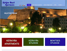 Tablet Screenshot of kerkyraapartments.com